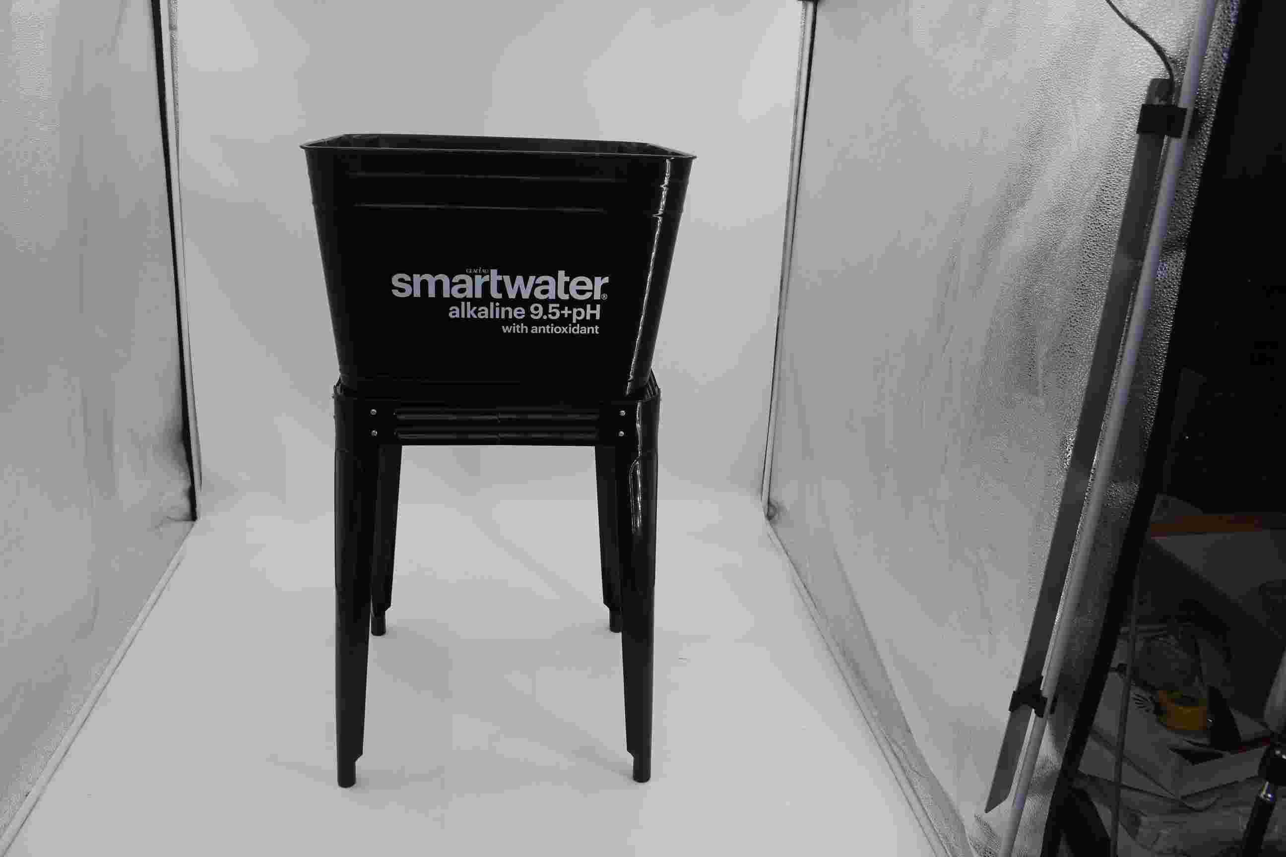 Customizable Black Square Galvanized Ice Bucket and Stand (3).jpg